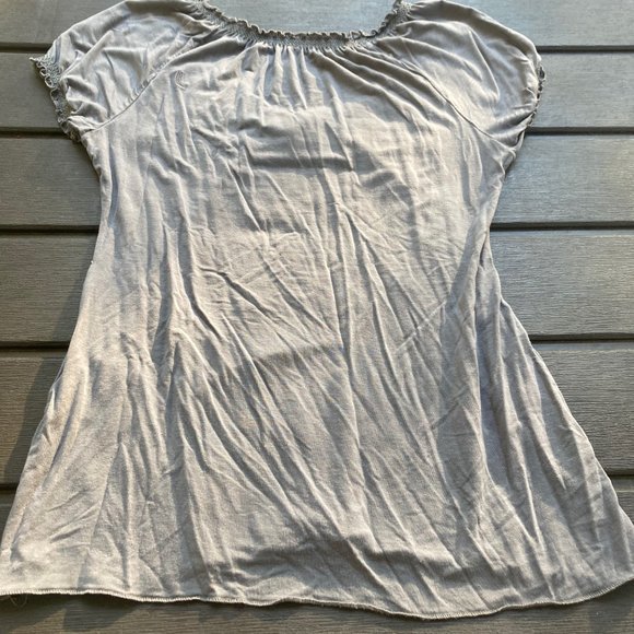 Lolë S Gray Babydoll Stretch Top - Picture 7 of 7